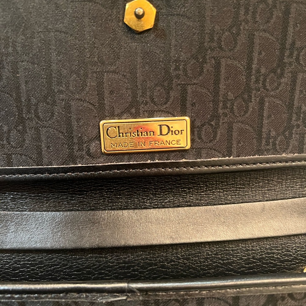 Dior Monogram Black Clutch, authentic - Picture 7 of 9